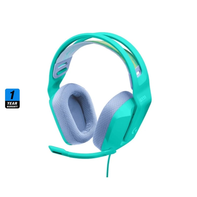 Logitech G335 Wired Gaming Headset 3.5mm Stereo Mint - 6