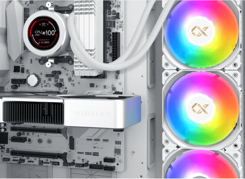 Xigmatek Frozr-O II Arctic 360 AIO Liquid Cooler 360mm White - 6