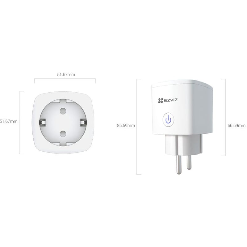 مقبس ذكي Ezviz T30 مع مراقبة الطاقة - 3