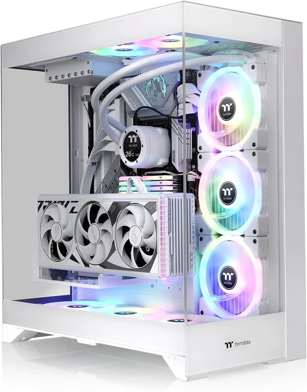 Thermaltake CTE E550 TG Mid-Tower ATX Case Snow White - 9