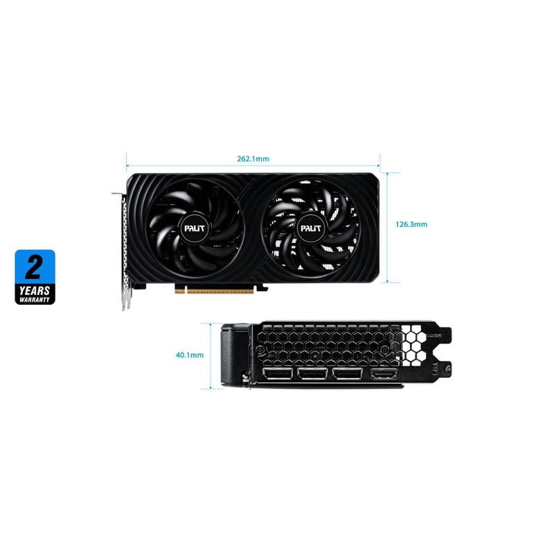 Palit GeForce RTX 5060 8GB GDDR7 Dual - 3