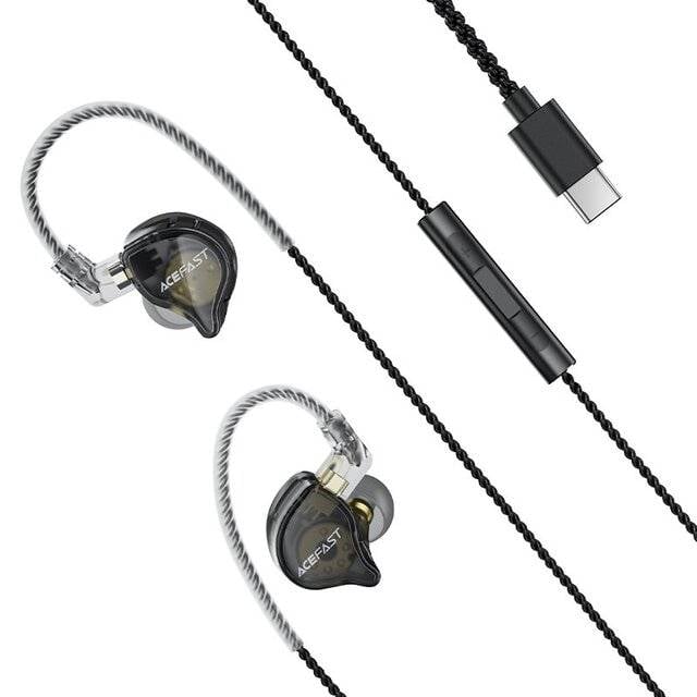 سماعات AceFast ACESOUND L11 USB-C سلكية 10mm Driver مع ميكروفون أسود - 4