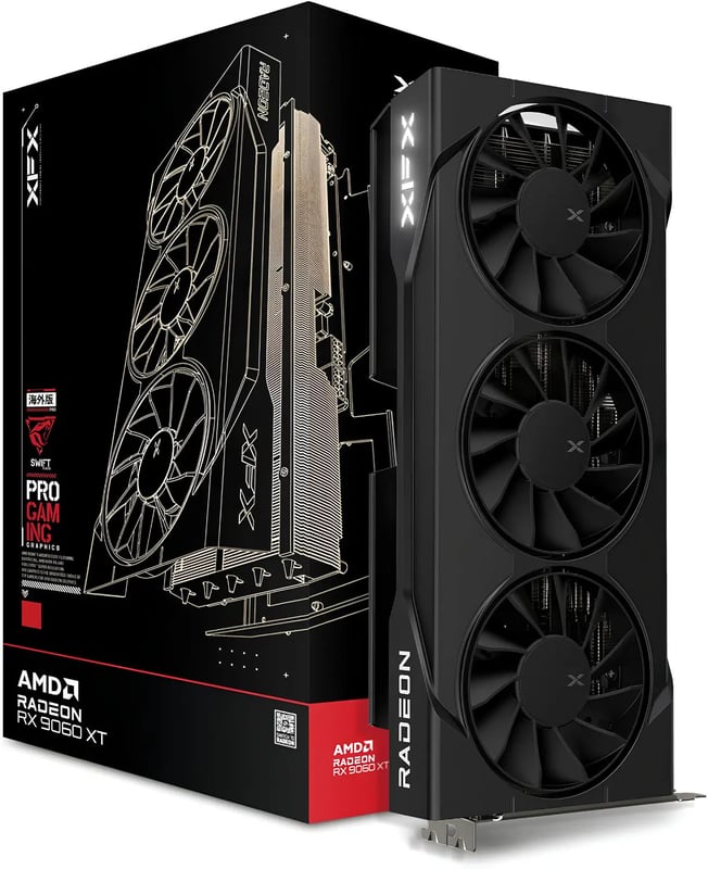 XFX Swift AMD Radeon RX 9060 XT OC Triple Fan Gaming Edition 16GB Graphics Card - 1