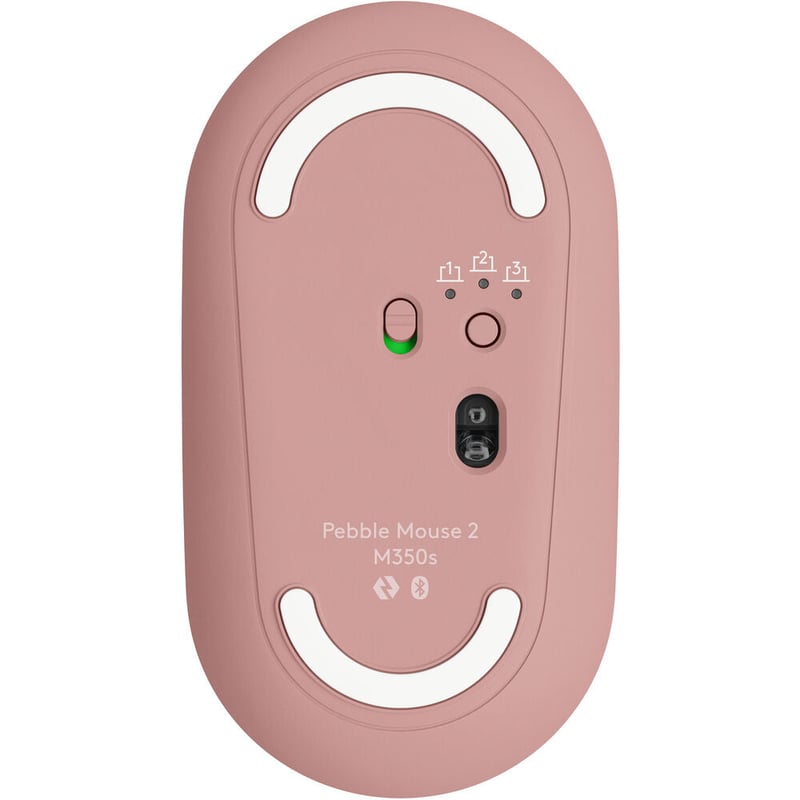 ماوس Logitech Pebble M350s 4000 DPI Dual-Mode Tonal Rose - 36