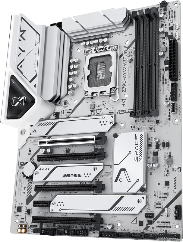 مذربورد أسوس Z790-AYW WiFi W II لمعالجات LGA 1700 مقاس ATX مع DDR5 و PCIe 5.0 و Wi-Fi 6 - 8