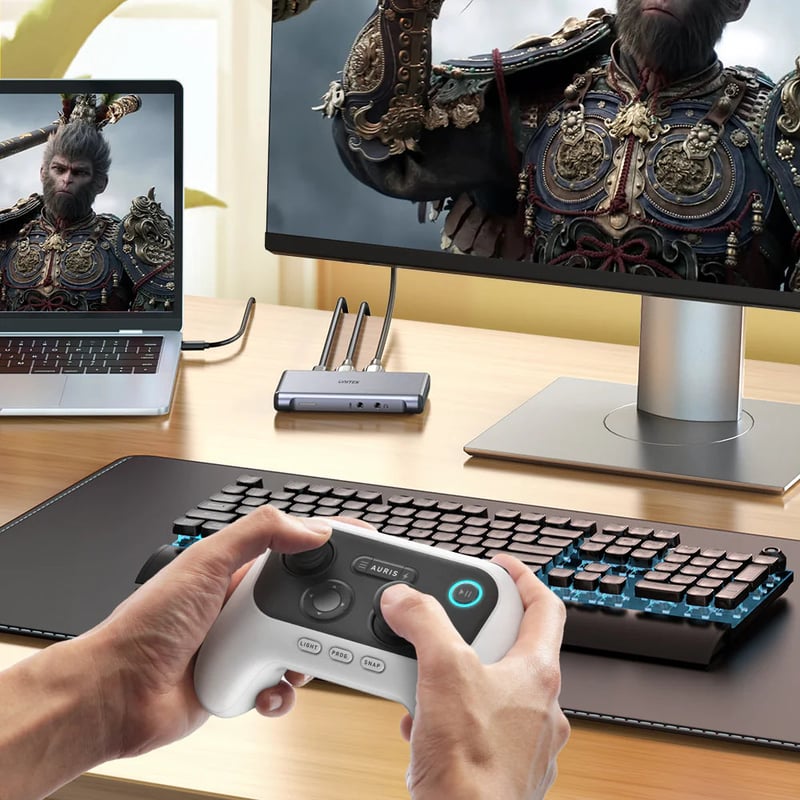 محول UNITEK كارت التقاط فيديو 4K@60Hz مخرج HDMI مزدوج USB-C 5Gbps - 6
