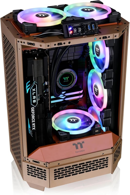 Thermaltake The Tower 300 Micro-Tower ATX Case Gravel Sand Tempered Glass - 11