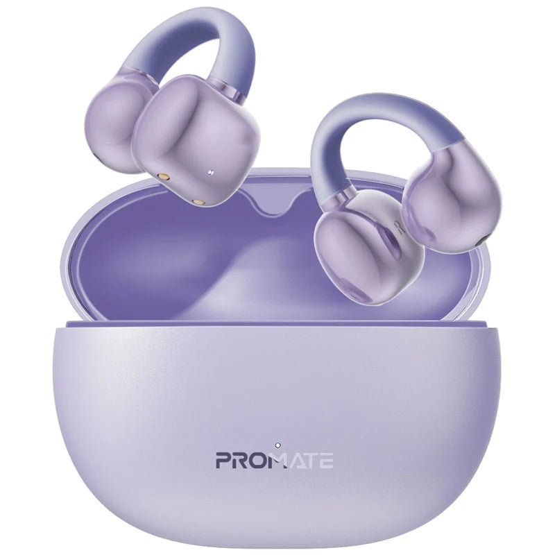 سماعات Promate AirClip AudioFit TWS بلوتوث 5.4 بنفسجي - 8