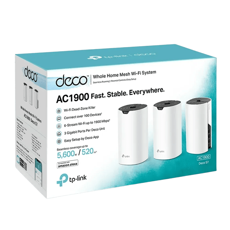 TP-Link Deco S7 AC1900 WiFi 5 Dual-Band Mesh System 3-Pack - 2