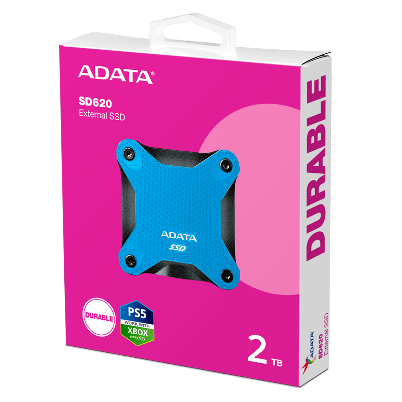 هارد خارجي ADATA SD620 2TB USB 3.2 Gen2 أزرق - 22