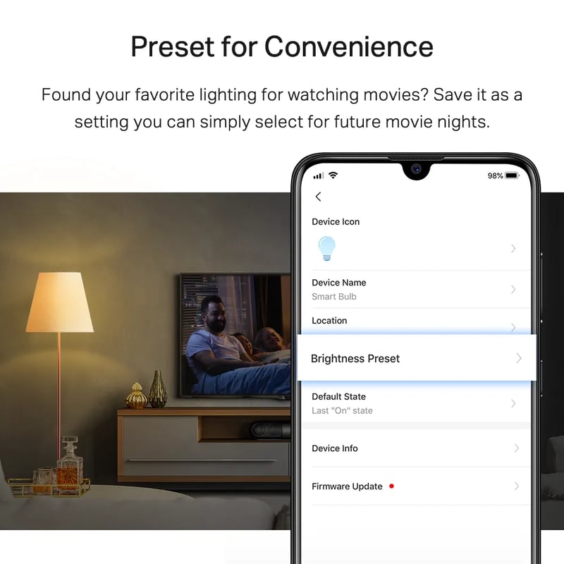 TP-Link Tapo L510E Smart Wi-Fi Dimmable LED Bulb 2700K - 6