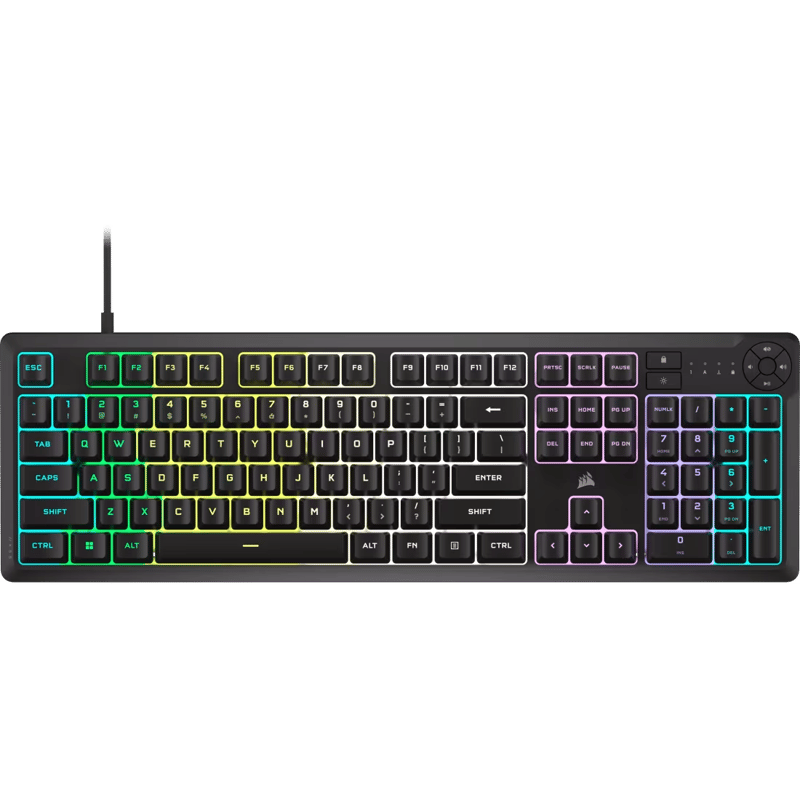 بكج الألعاب الاحترافي 4 في 1 من كورساير – لوحة مفاتيح K55 RGB + ماوس Harpoon RGB PRO + ماوس باد MM100 + سماعة HS35 V2 - 6