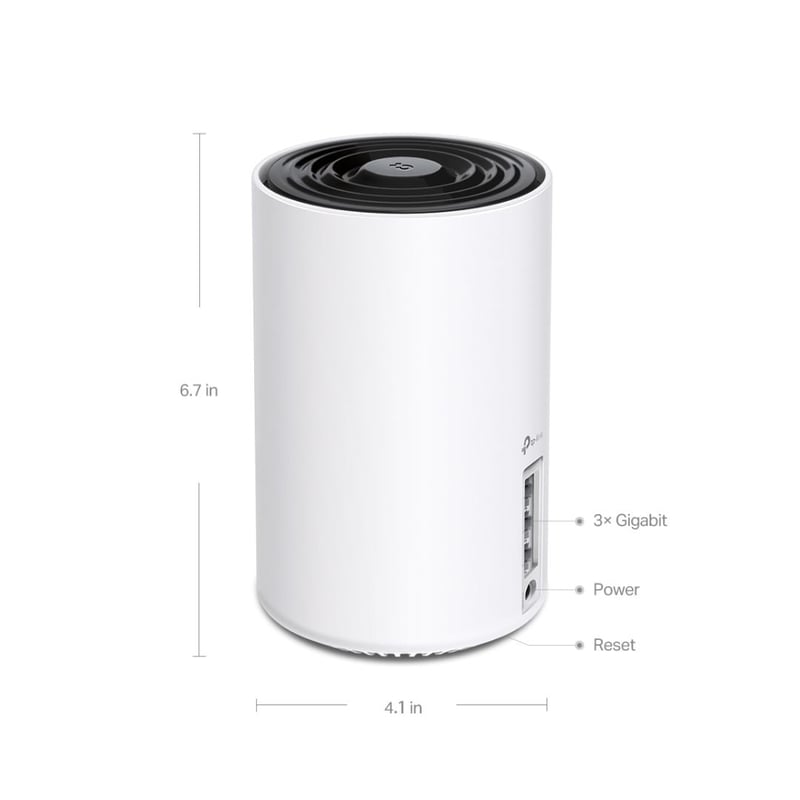 راوتر TP-Link Deco XE75 WiFi 6E Tri-Band AXE5400 3-Pack - 4