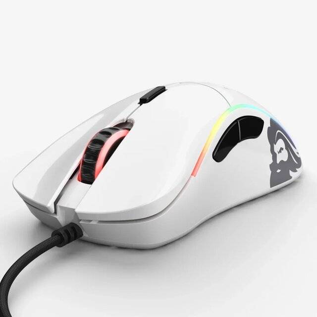 Glorious Model D Gaming Mouse Wired Glossy White RGB - 3