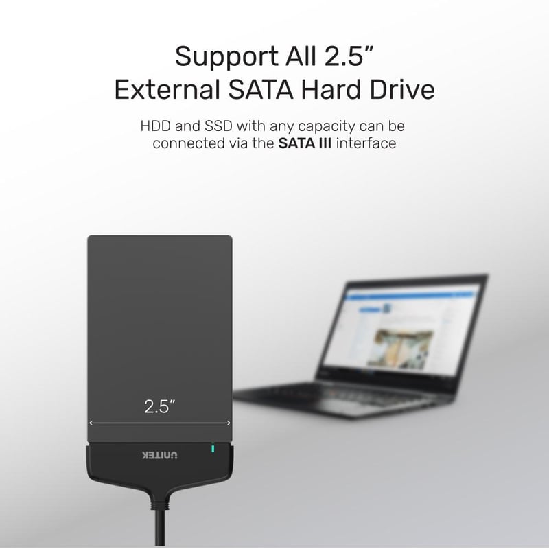 محول Unitek USB-C إلى 2.5″ SATA III - 11