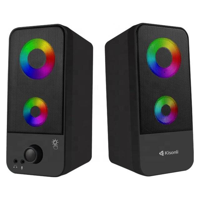 Kisonli X9 USB Speaker Black Stereo Sound - 5