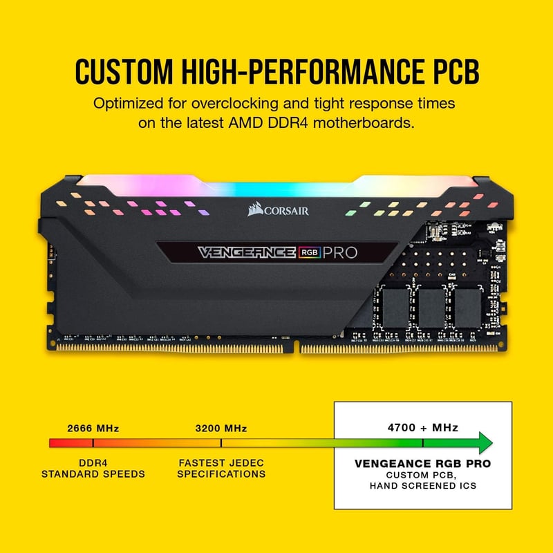 Corsair Vengeance RGB Pro 16GB (2x8GB) DDR4 4000MHz C19 - 3