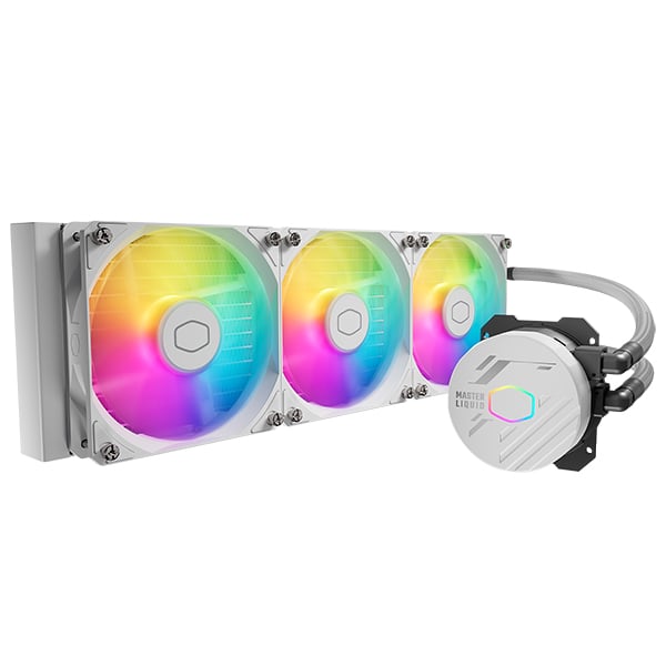 Cooler Master MasterLiquid 360L Core ARGB AIO 360mm Liquid Cooler White - 7