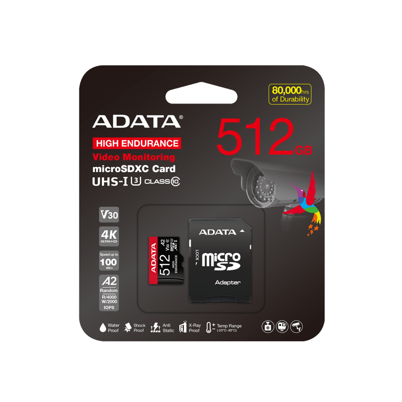 ADATA 256GB microSDXC UHS-I A2 Card with USB-A Adapter - 17
