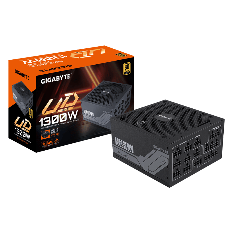 باور سبلاي Gigabyte UD1300M 1300W 80+ Gold Fully Modular Black - 1