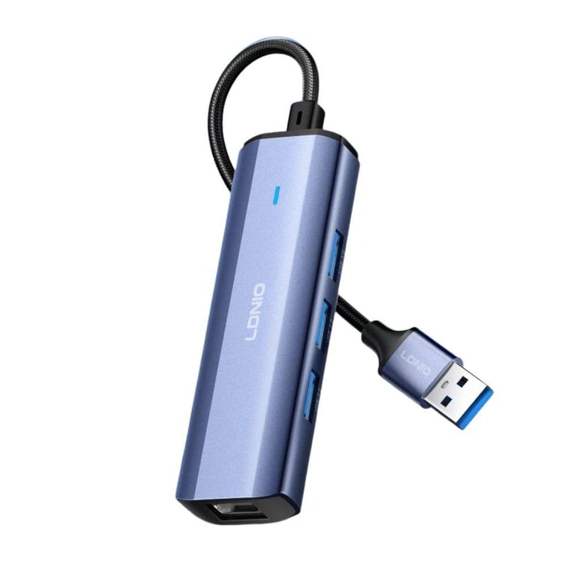 محول USB LDNIO DS-124U USB 3.0 USB-A إلى RJ45 إيثرنت - 1