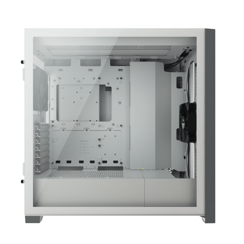 كيس Corsair 5000D Airflow Mid-Tower أبيض زجاج مقسى - 3