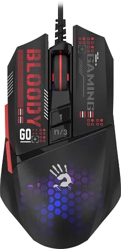 ماوس Bloody W60 Mini Max 12000 DPI RGB USB أسود - 1