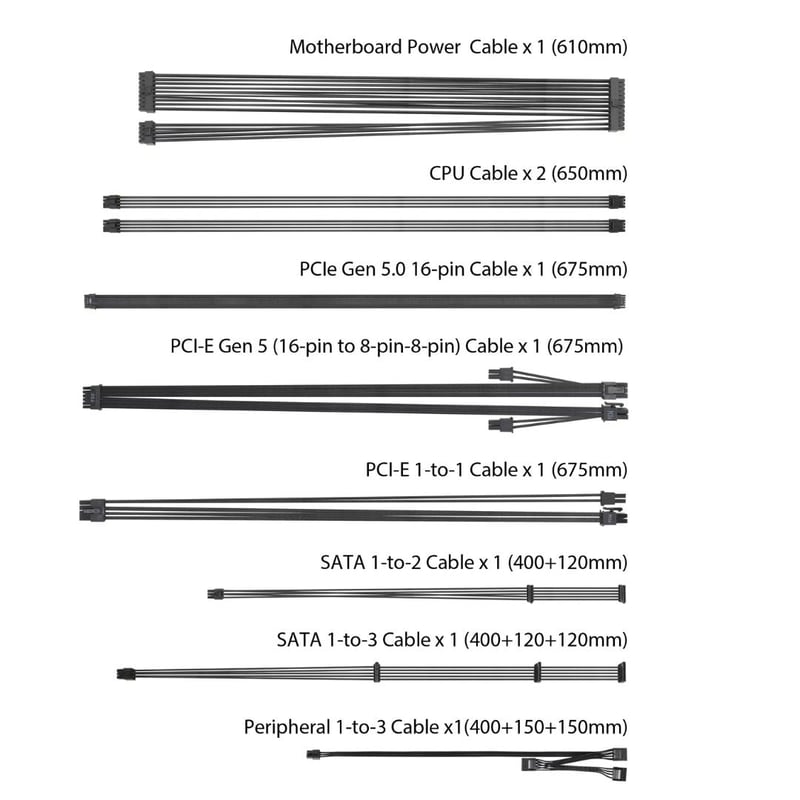 ASUS Prime AP-750G 750W 80+ Gold Full Modular PSU - 2