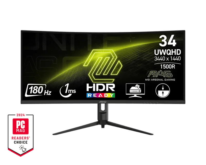شاشة MSI MAG 342CQR 34″ 3440x1440 180Hz VA - 1