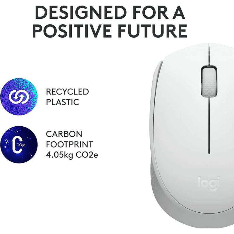 ماوس Logitech M171 1000 DPI لاسلكي أسود - 19