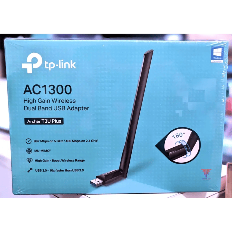 محول USB TP-Link Archer T3U Plus AC1300 WiFi إلى USB-A - 4