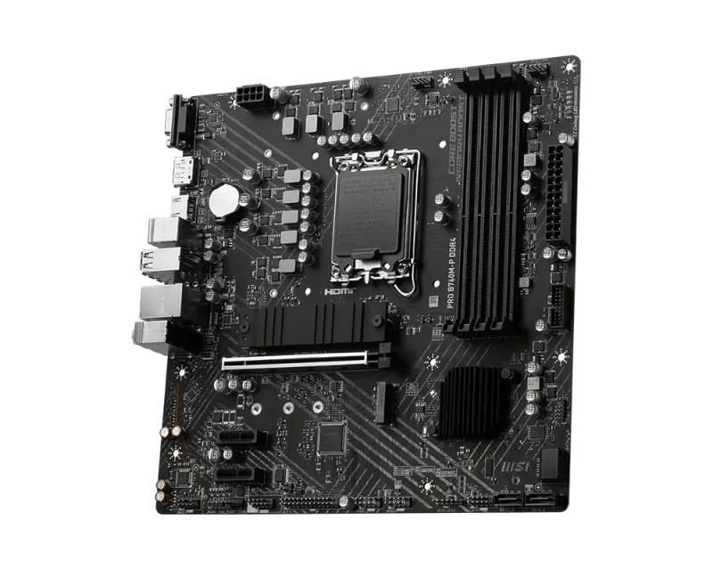 MSI PRO B760M-P DDR4 LGA 1700 Micro-ATX Motherboard - 8