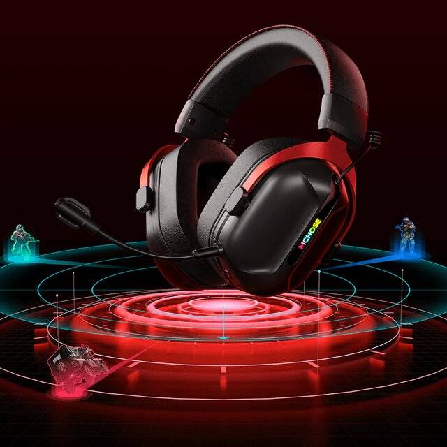 MCHOSE S9 Tri-Mode Wireless Gaming Headset with 7.1 Surround Sound - 3