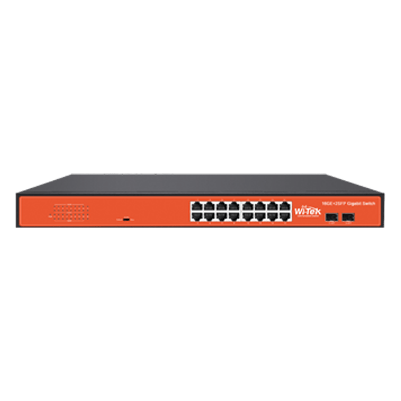 Wi-Tek WI-SG116F(V2) 16-Port Gigabit Ethernet Switch with 2 SFP Slots - 5