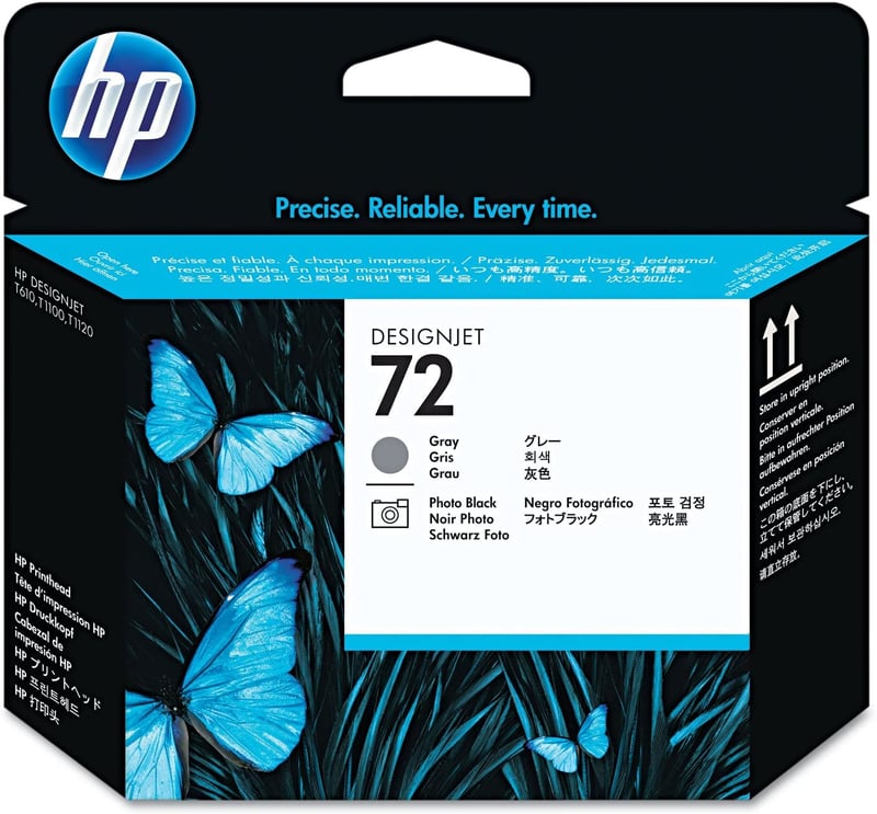 حبر HP 72 رأس طباعة رمادي - 4