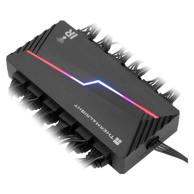 اكسسوار ذكي Thermalright ARGB Fan Hub X12 IR حراري أسود - 4