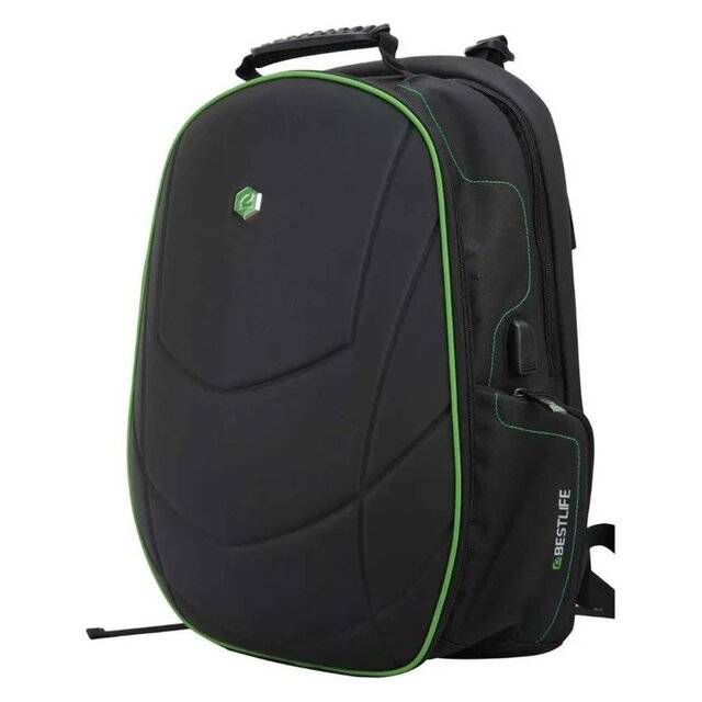 شنطة Bestlife BB-3332GE 17″ Black/Green - 4