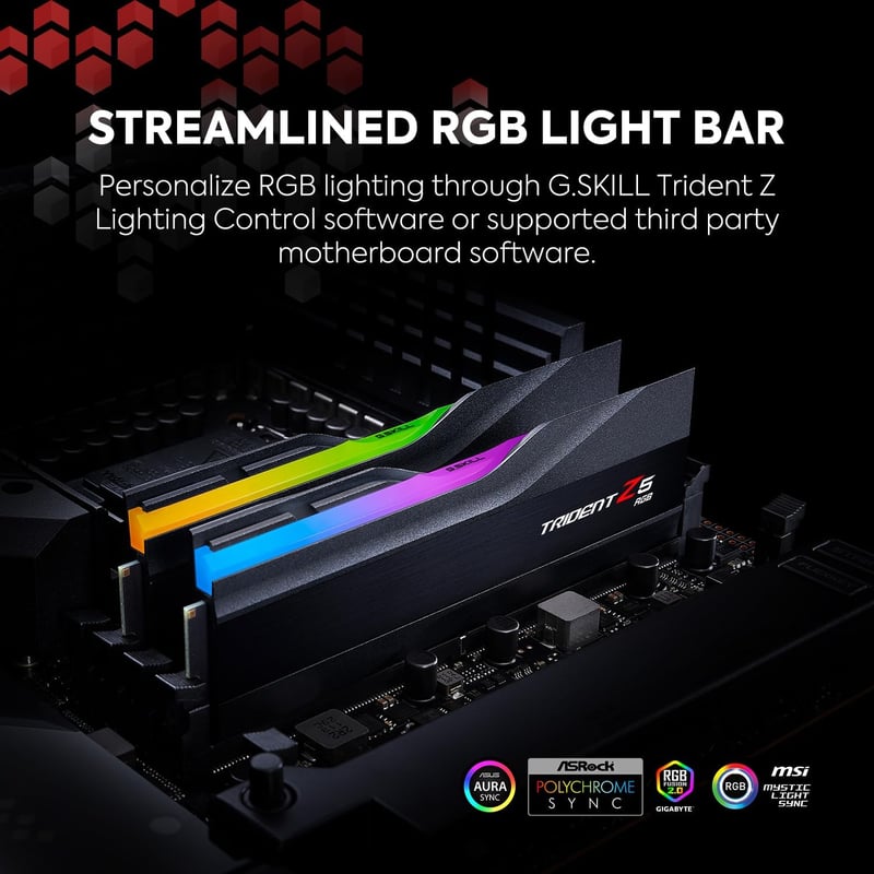 G.SKILL Trident Z5 RGB 64GB (2x32GB) DDR5 5600MHz CL28 Black - 7