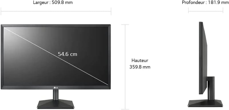 LG 22MK400H-B 22" Full HD 75Hz 1ms TN Gaming & Office Monitor (AMD FreeSync / Dynamic Action Sync) - 7
