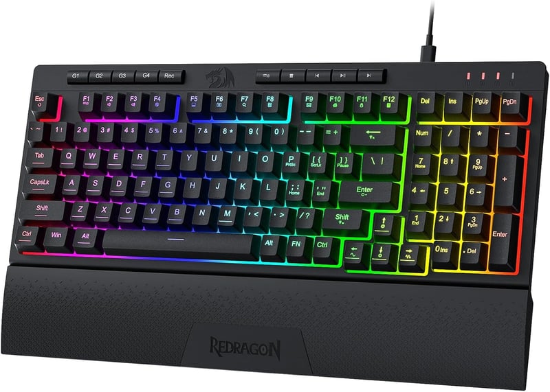 Redragon Shiva K515 RGB Pro Full-Size Membrane Wired Gaming Keyboard - 1