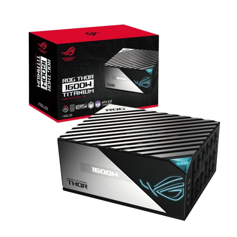 ASUS ROG THOR 1600T 1600W 80+ Titanium Fully Modular PSU - 8