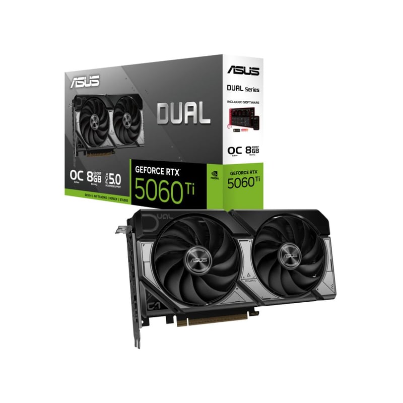 كارت شاشة ASUS Dual GeForce RTX 5060 Ti 8GB GDDR7 OC Edition - 1
