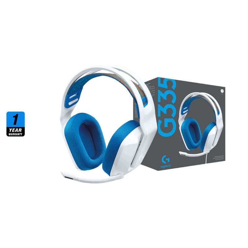 Logitech G335 Wired Gaming Headset 3.5mm White - 6