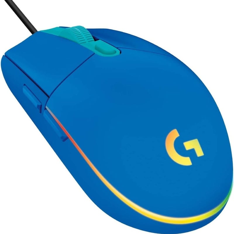 ماوس Logitech G203 LIGHTSYNC 8000 DPI RGB USB أبيض - 3