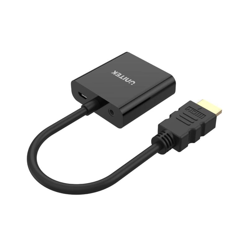 محول UNITEK HDMI إلى VGA أسود - 3