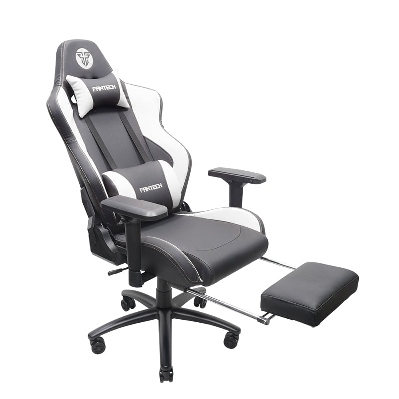 كرسي قيمنق Fantech ALPHA GC-280 مسند قدم قابل للإمالة أبيض - 3