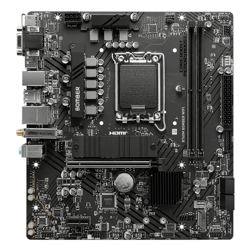 لوحة أم MSI Bomber B760 Micro-ATX LGA1700 DDR5 - 5