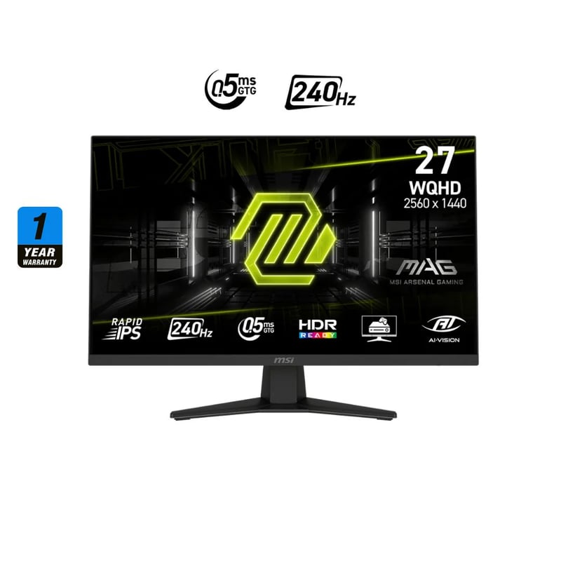 MSI MAG 274QF X24 27" QHD 240Hz IPS Gaming Monitor - 6