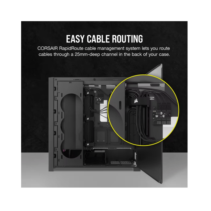 كيس Corsair 5000D iCUE Airflow Mid-Tower ATX Black - 4