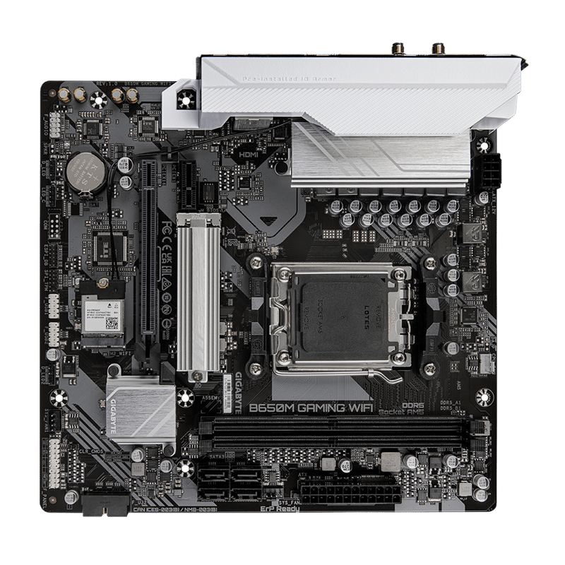 Gigabyte B650M GAMING WIFI AM5 Micro-ATX DDR5 Motherboard - 3